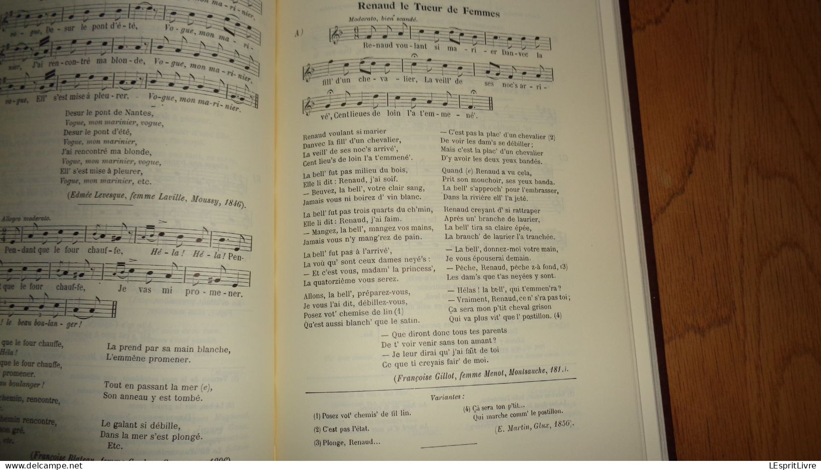 CHANTS ET CHANSONS DU NIVERNAIS Achille Millien Régionalisme Chanson Complainte Chant Religieux Légendaire Folklore