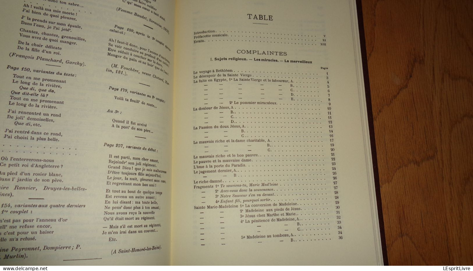 CHANTS ET CHANSONS DU NIVERNAIS Achille Millien Régionalisme Chanson Complainte Chant Religieux Légendaire Folklore