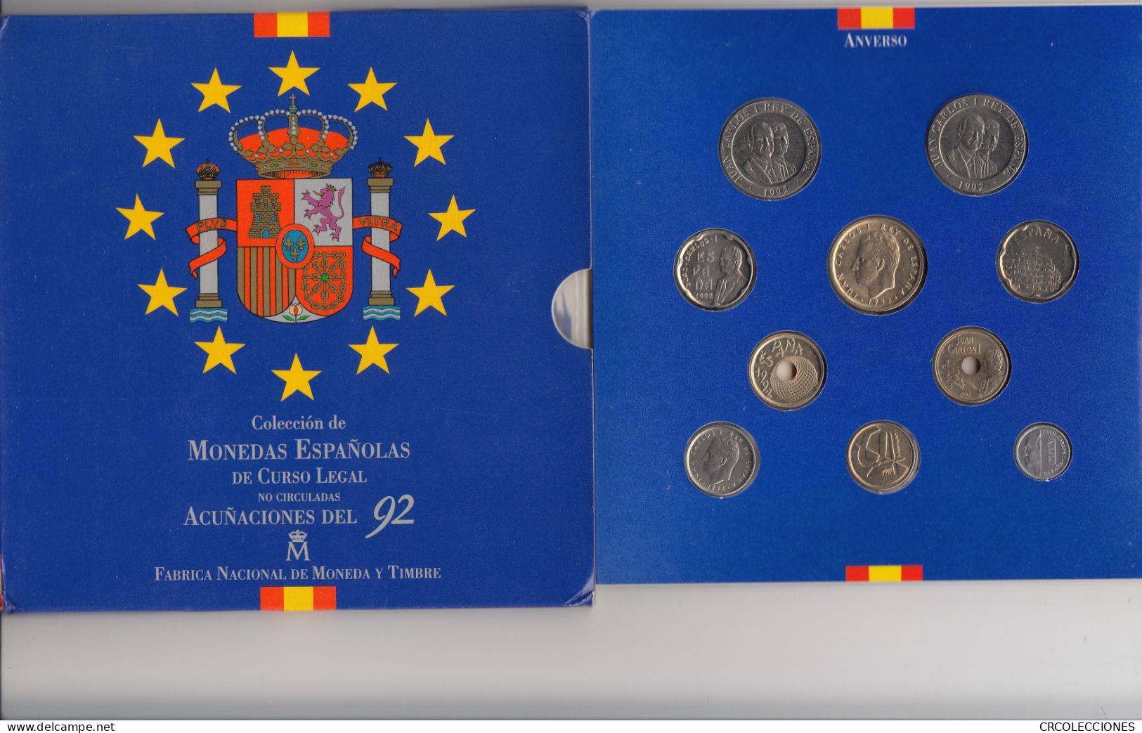 CRC0027 CARTERA MONEDAS ESPAÑA PESETAS 1992 NUEVA - Sets Sin Usar &  Sets De Prueba