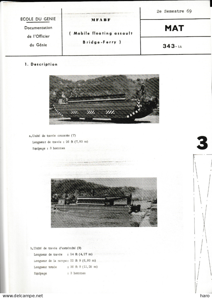 ARMEE BELGE - Bulletin D'information De L' Officier De Réserve Du Génie N°8 1969 (B356) Voir Descriptif - Français