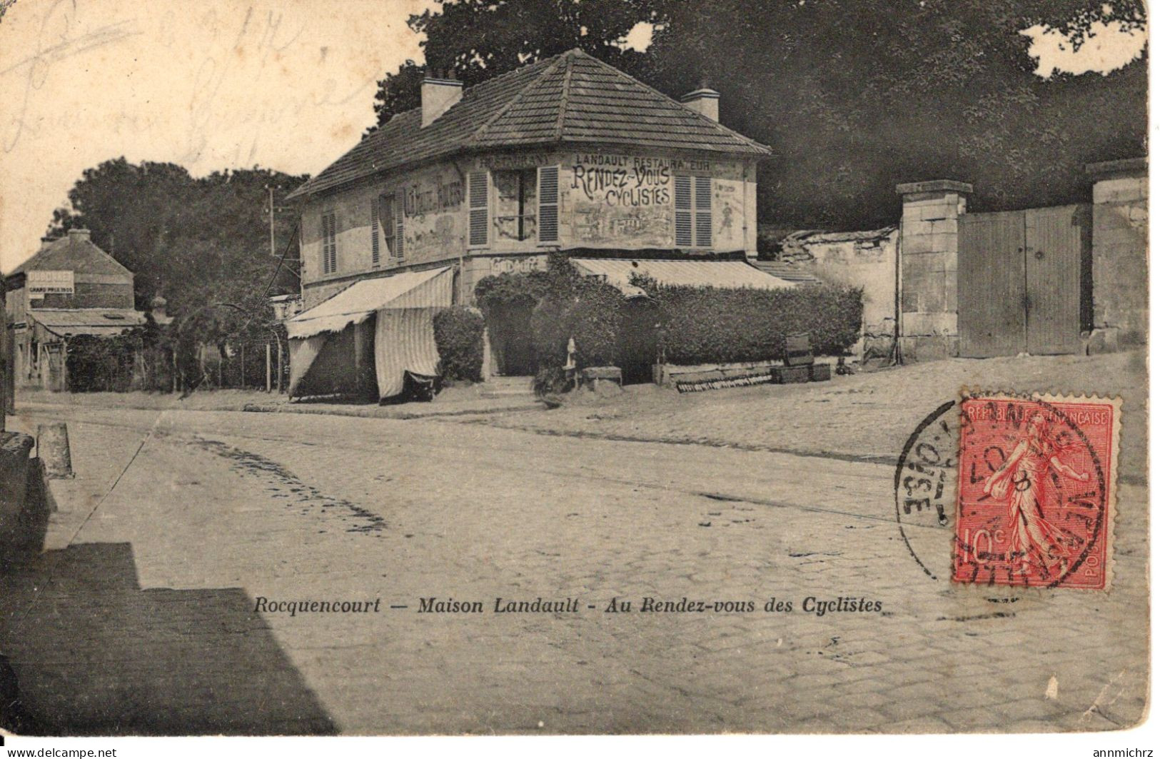 ROCQUENCOURT MAISON LANDAULT AU RENDEZ VOUS DES CYCLISTES - Rocquencourt