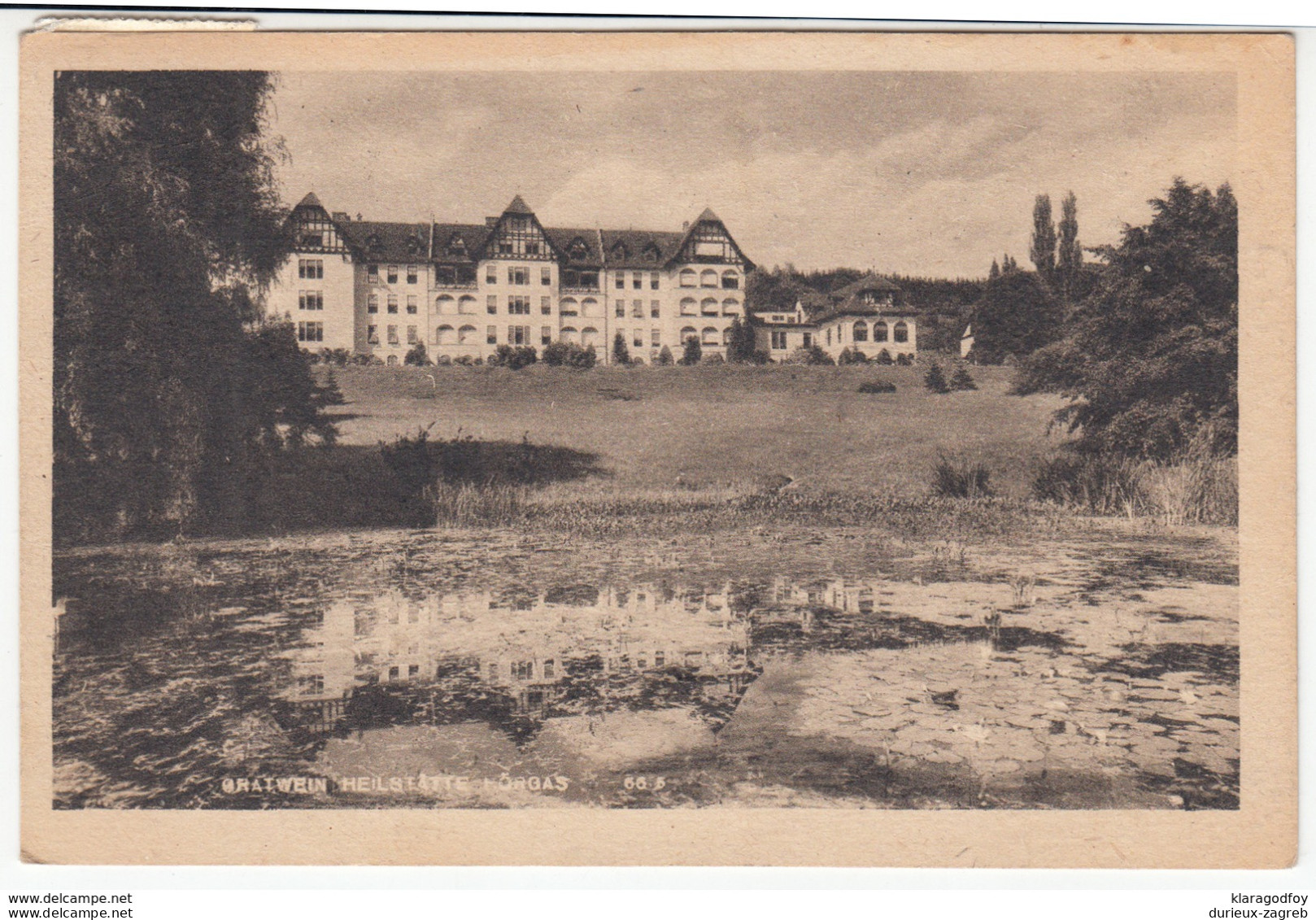 Gratwein, Heilstätte Hörgas Old Postcard Travelled 1950 Knittelfeld Pmk B170810 - Gratwein