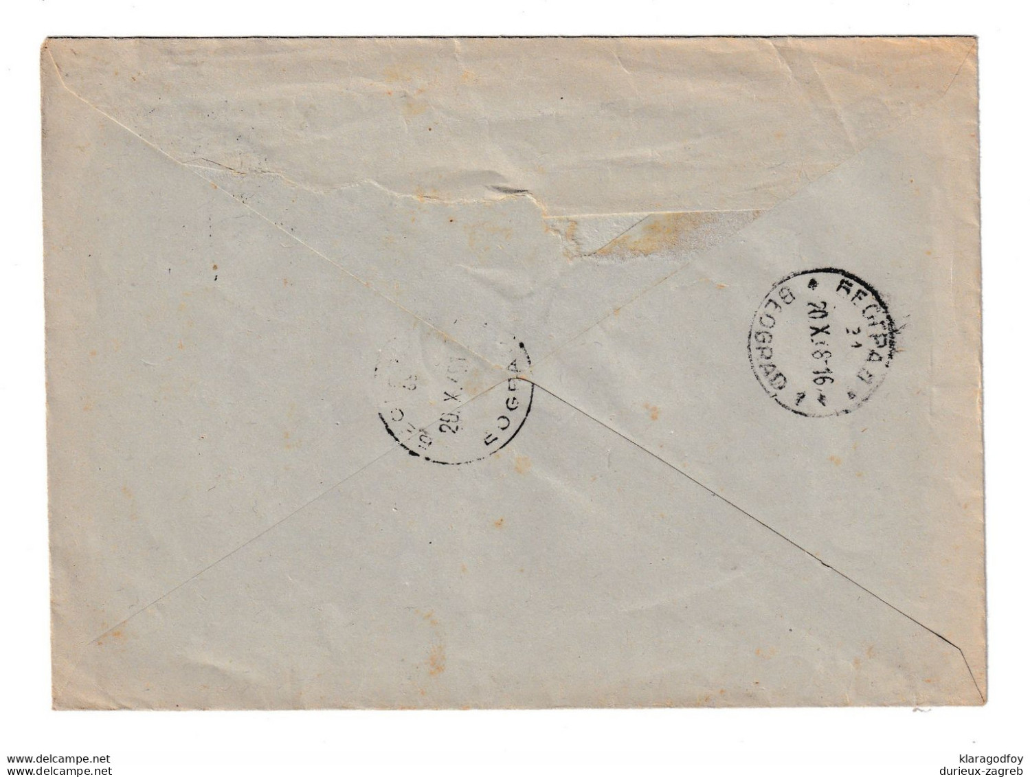 Yugoslavia Official Letter Cover Posted Registered 1948 Rudnici Uglja Litva To Beograd B210112 - Covers & Documents