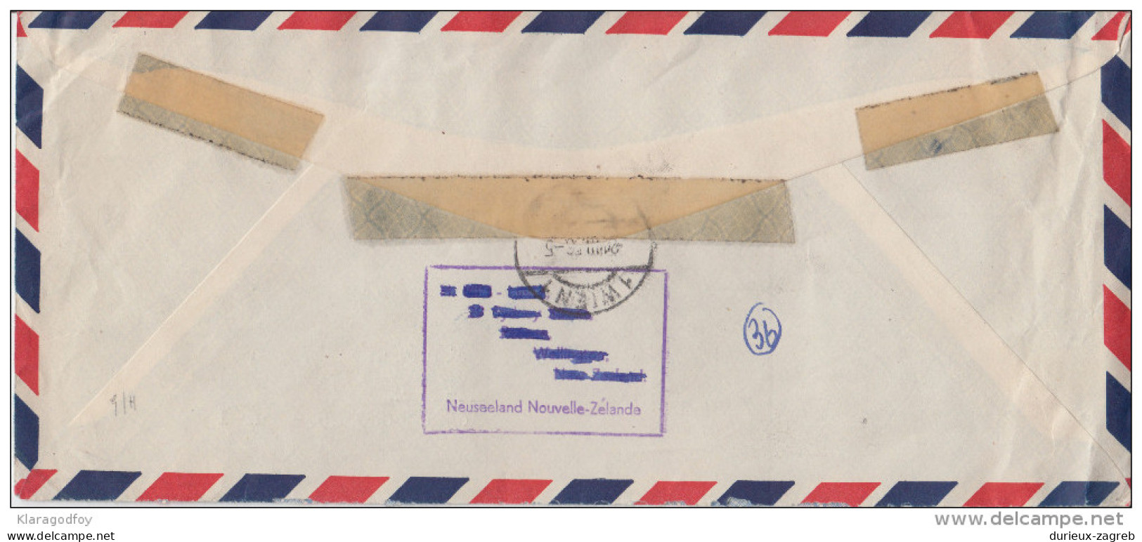 New Zealand Nice Air Mail Letter Cover Travelled To Austria 1956 B160711 - Briefe U. Dokumente