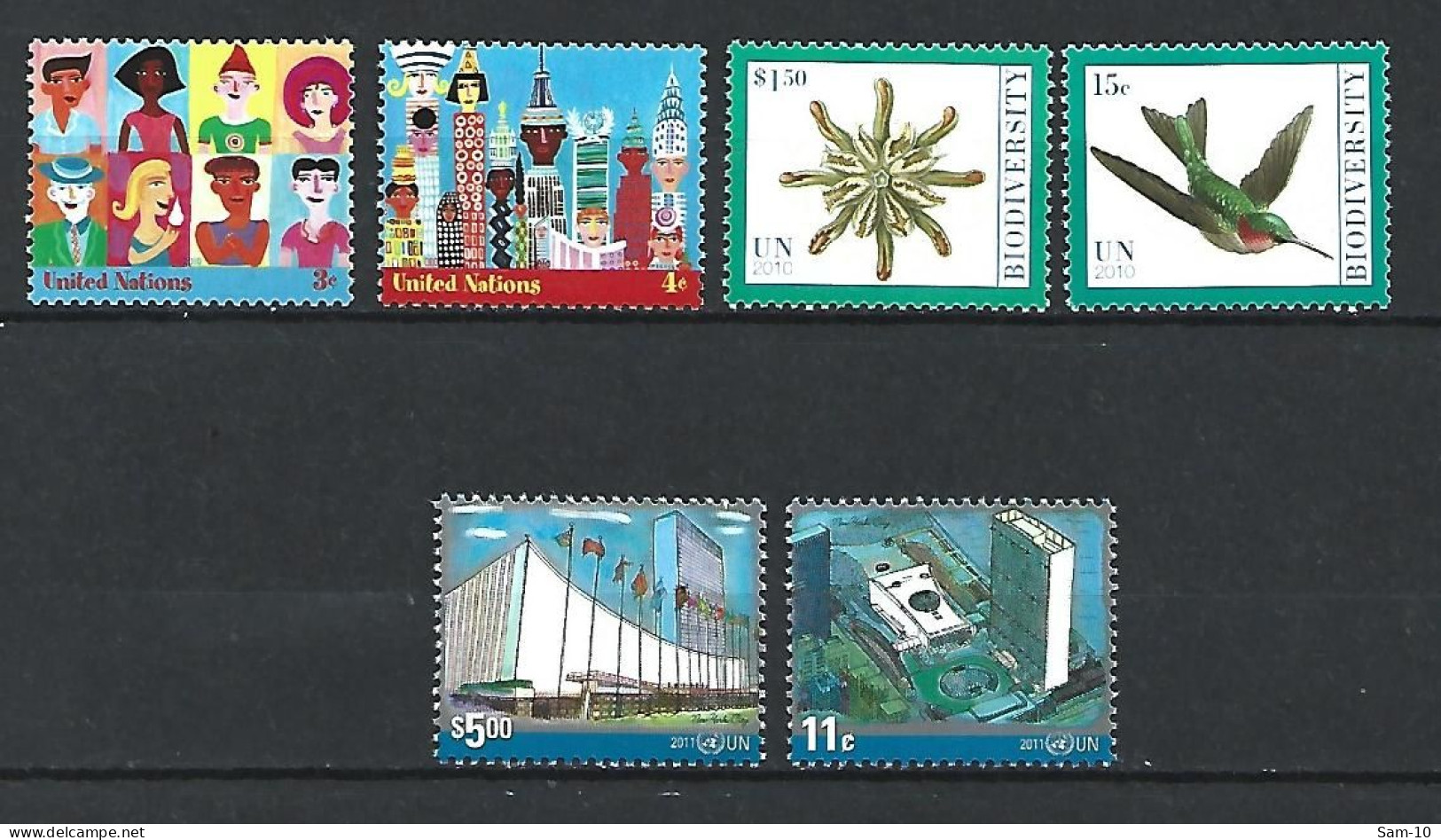 Timbre   Nation Unies  New-york En  Neuf ** N 1199/1200/1216/1217/1218/1219 - Ungebraucht