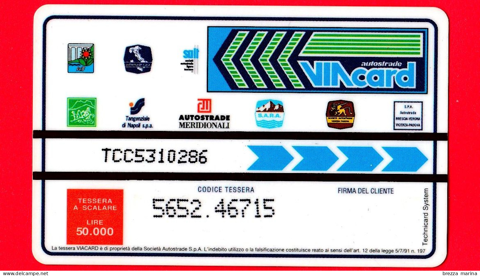 VIACARD - Serie Storica - Automezzi Di Soccorso - Tessera N. 85 - 50.000 - Pik - Otros & Sin Clasificación