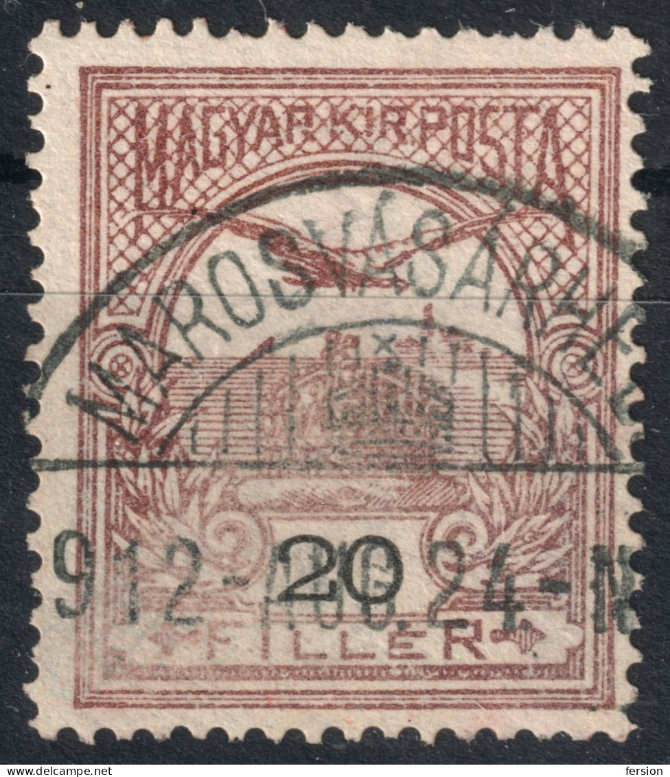 Marosvásárhely Târgu Mureș Postmark / TURUL 1912 Hungary Romania Transylvania Mureș Maros County KuK 20 Fill - Transylvania