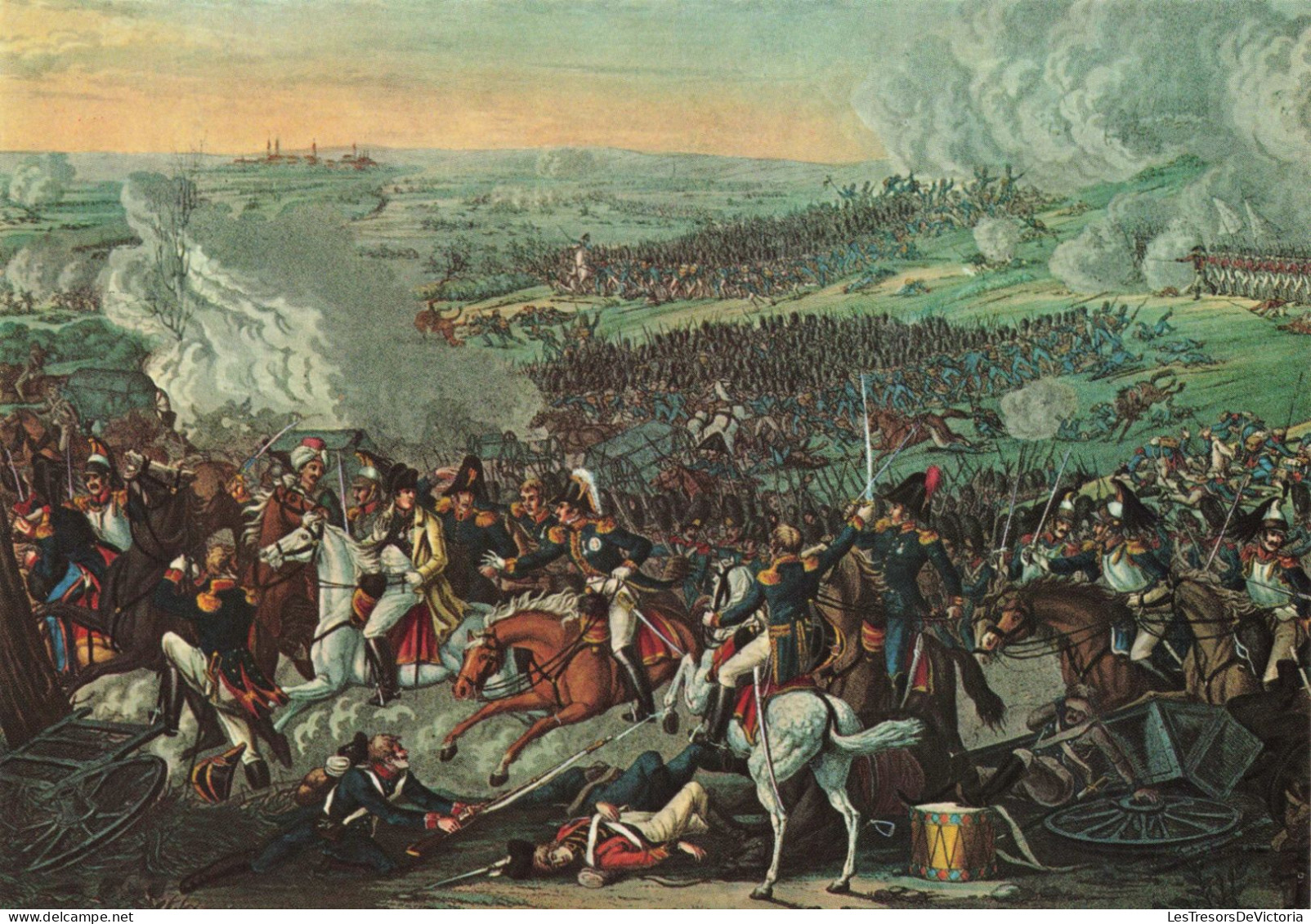 HISTOIRE - Napoléon Quitte Le Champs De Bataille De Waterloo - Carte Postale Ancienne - Histoire