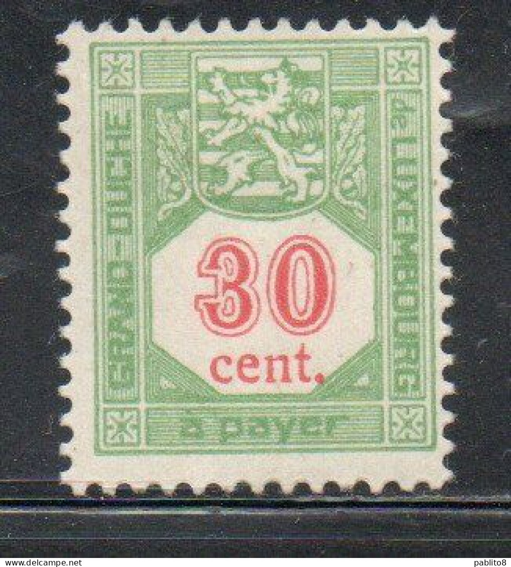 LUXEMBOURG LUSSEMBURGO 1921 1935 POSTAGE DUE STAMPS TAXE ARMOIRIES COAT OF ARMS 30c MH - Oficiales