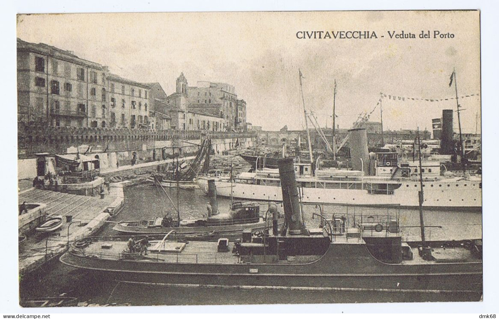 CIVITAVECCHIA - VEDUTA DEL PORTO - EDIZ. DALLE NOGARE - 1920s (18395) - Civitavecchia