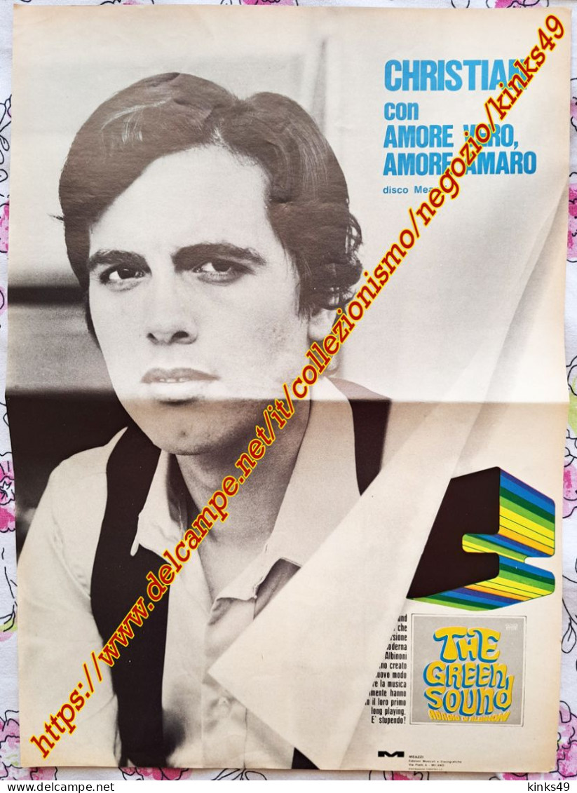 B247> < CHRISTIAN > Pagina Pubblicità Per Il 45 "Amore Vero Amore Amaro" > AGOSTO 1969 - Affiches & Posters