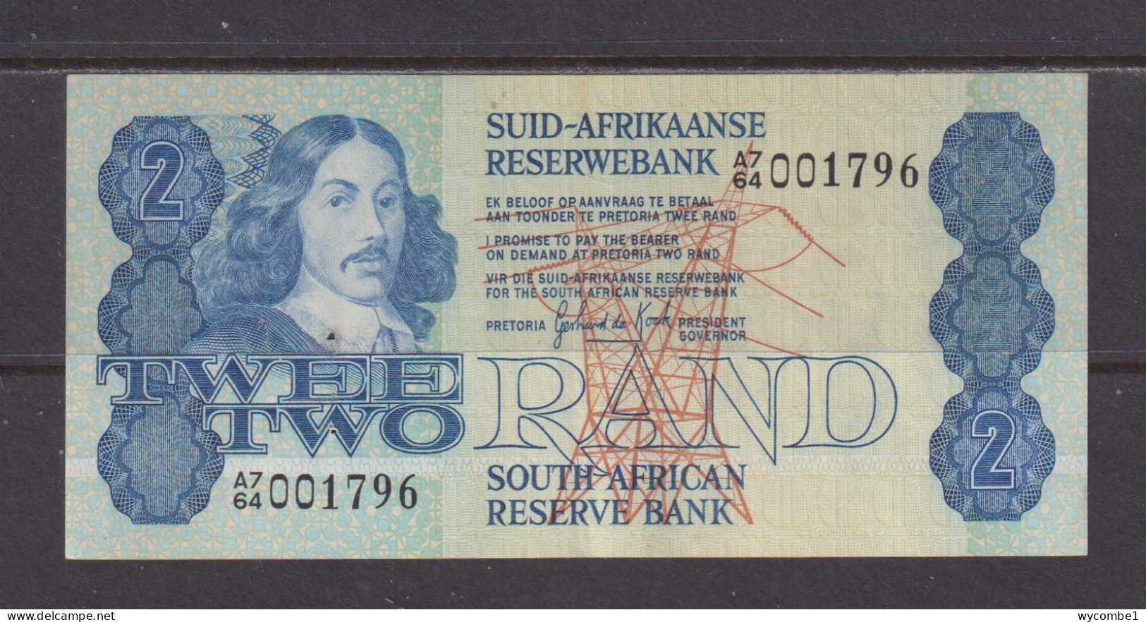 SOUTH AFRICA - 1993-98 2 Rand Circulated Banknote As Scans - Afrique Du Sud