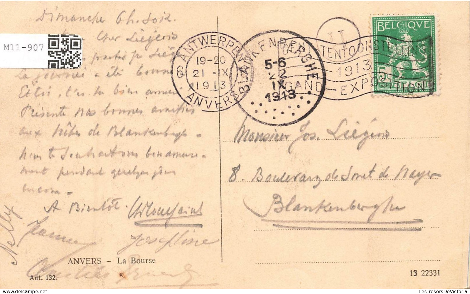 BELGIQUE - Antwerpen - La Bourse - Carte Postale Ancienne - Antwerpen