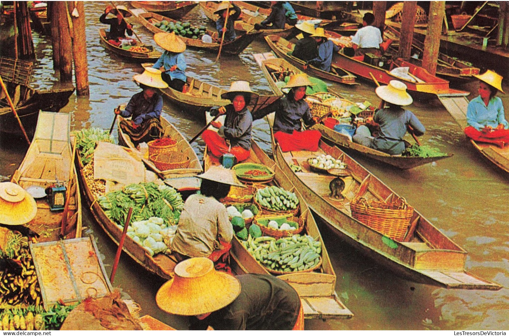 THAÏLANDE - Rajchaburi - Floating Market At Damnersaduok - Colorisé - Carte Postale - Thailand