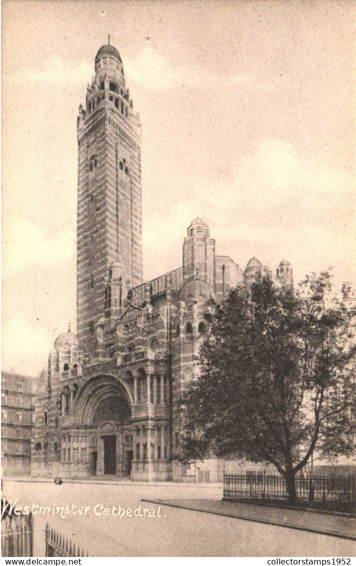 UNITED KINGDOM, LONDON, WESTMINSTER CATHEDRAL, VINTAGE POSTCARD - Westminster Abbey