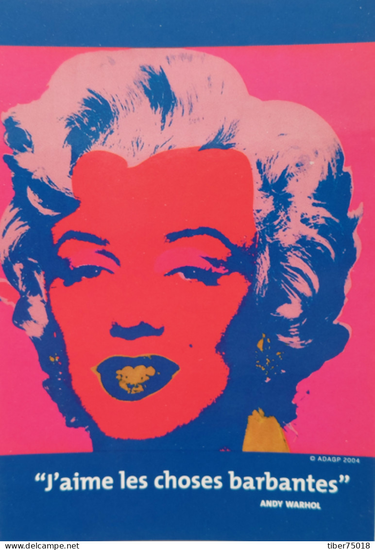 Carte Postale "Cart'Com" (2004) Andy Warhol (exposition) Marilyn Monroe 1967 - Espace Ecureuil - Marseille - Warhol, Andy