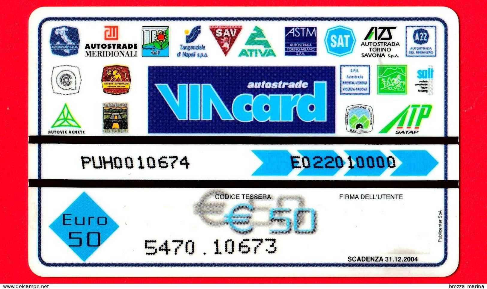 VIACARD -  L'Alba Dell'Euro - Grecia  -  Tessera N. 1372 - 50 - Pub - 02.2002 - Otros & Sin Clasificación