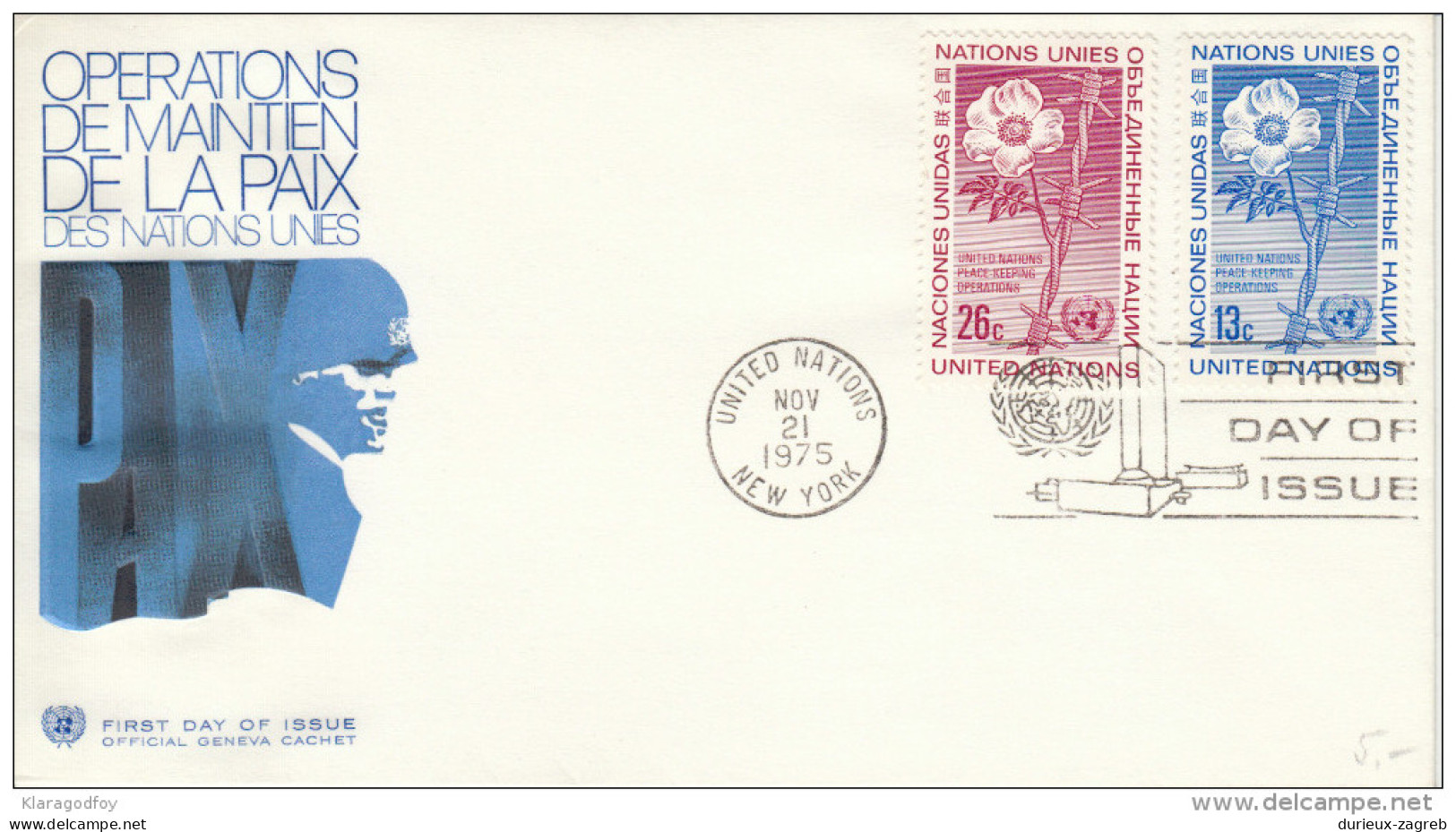 United Nations 1973-1974 10 FDC's (one Without Stamp) Bb160720 - FDC