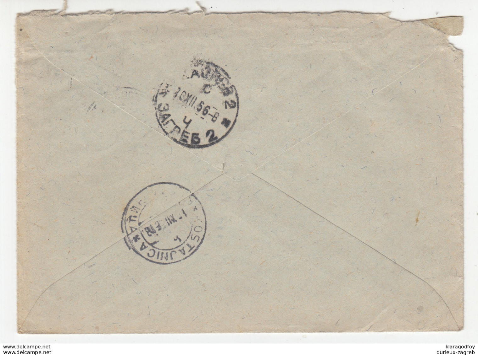 Yugoslavia, Letter Cover Registered Travelled 1956 Bosanska Kostajnica To Zagreb B180220 - Covers & Documents