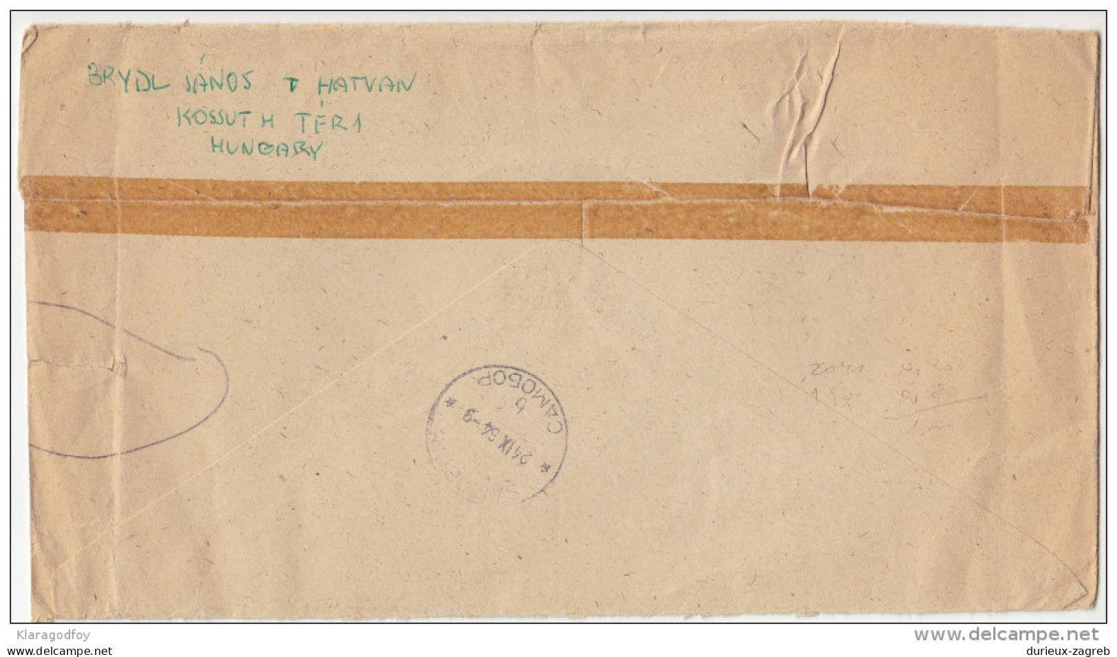 Hungary Registered Letter Cover Travelled 1964 Hatvan To Samobor B160802 - Lettres & Documents