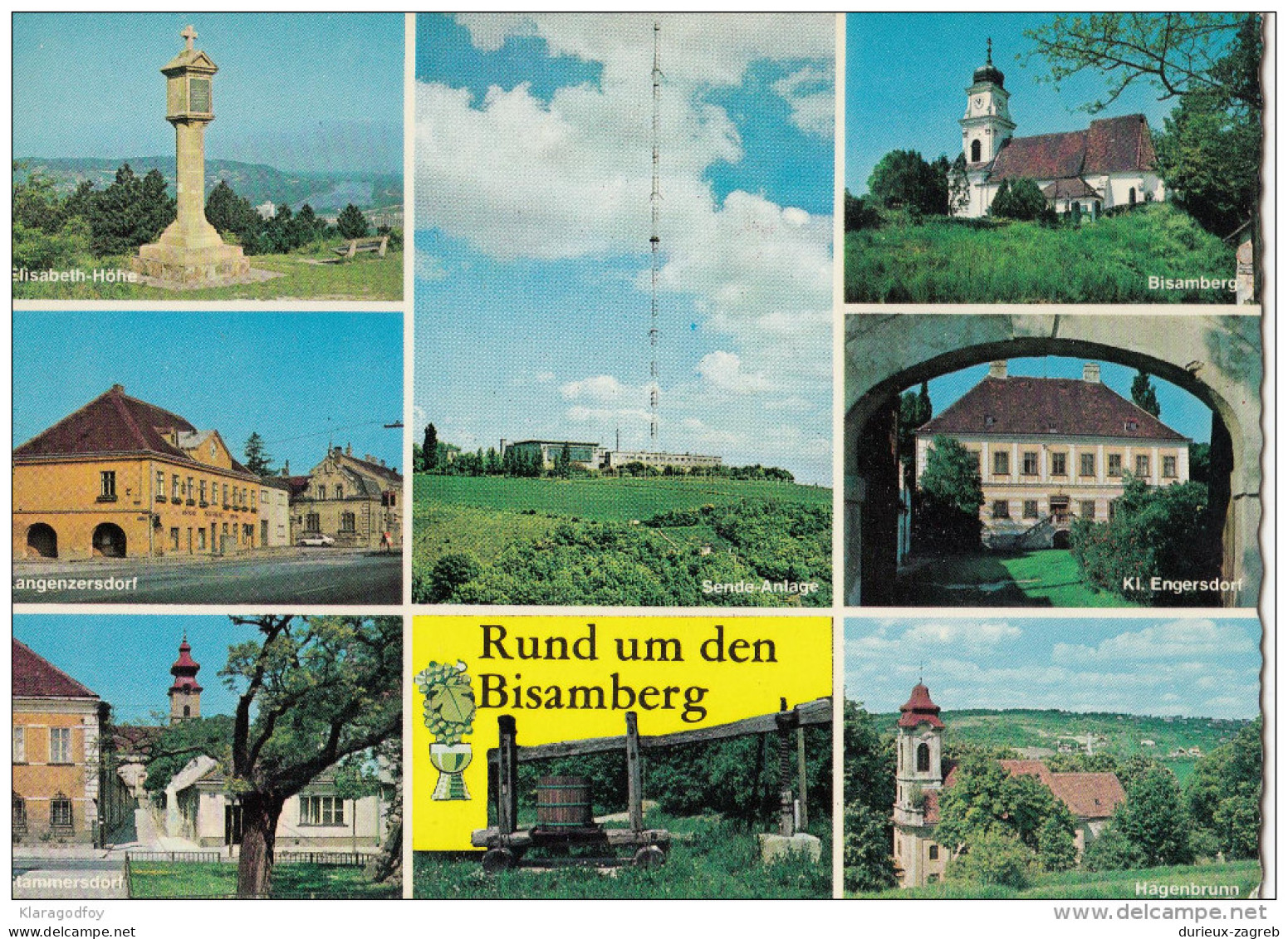Bisamberg Old Postcard Travelled 1977 Bb151029 - Korneuburg