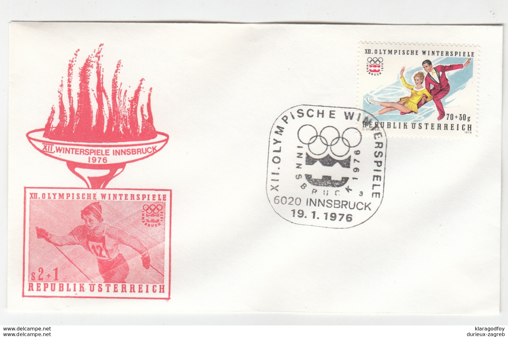 Austria Winter Olympic Games Innsbruck 1976 12 FDCs b200601