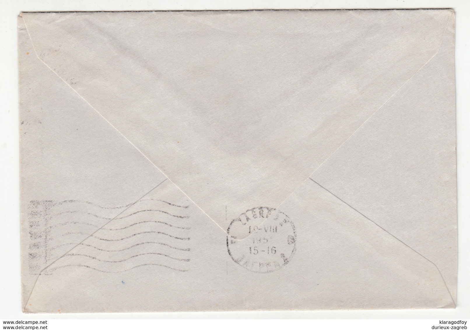 Yugoslavia Letter Cover Posted 1955 Dubrovnik To Zagreb B200301 - Lettres & Documents