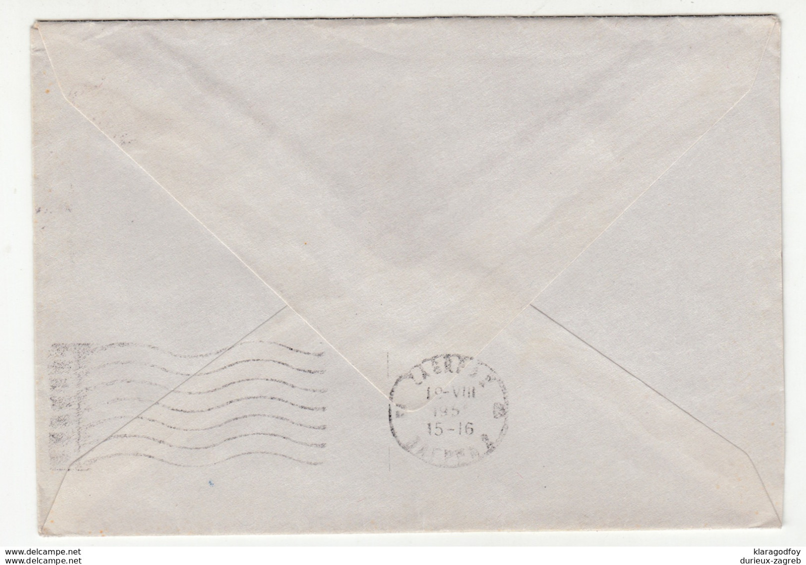 Yugoslavia Letter Cover Posted 1955 Dubrovnik To Zagreb B200301 - Cartas & Documentos