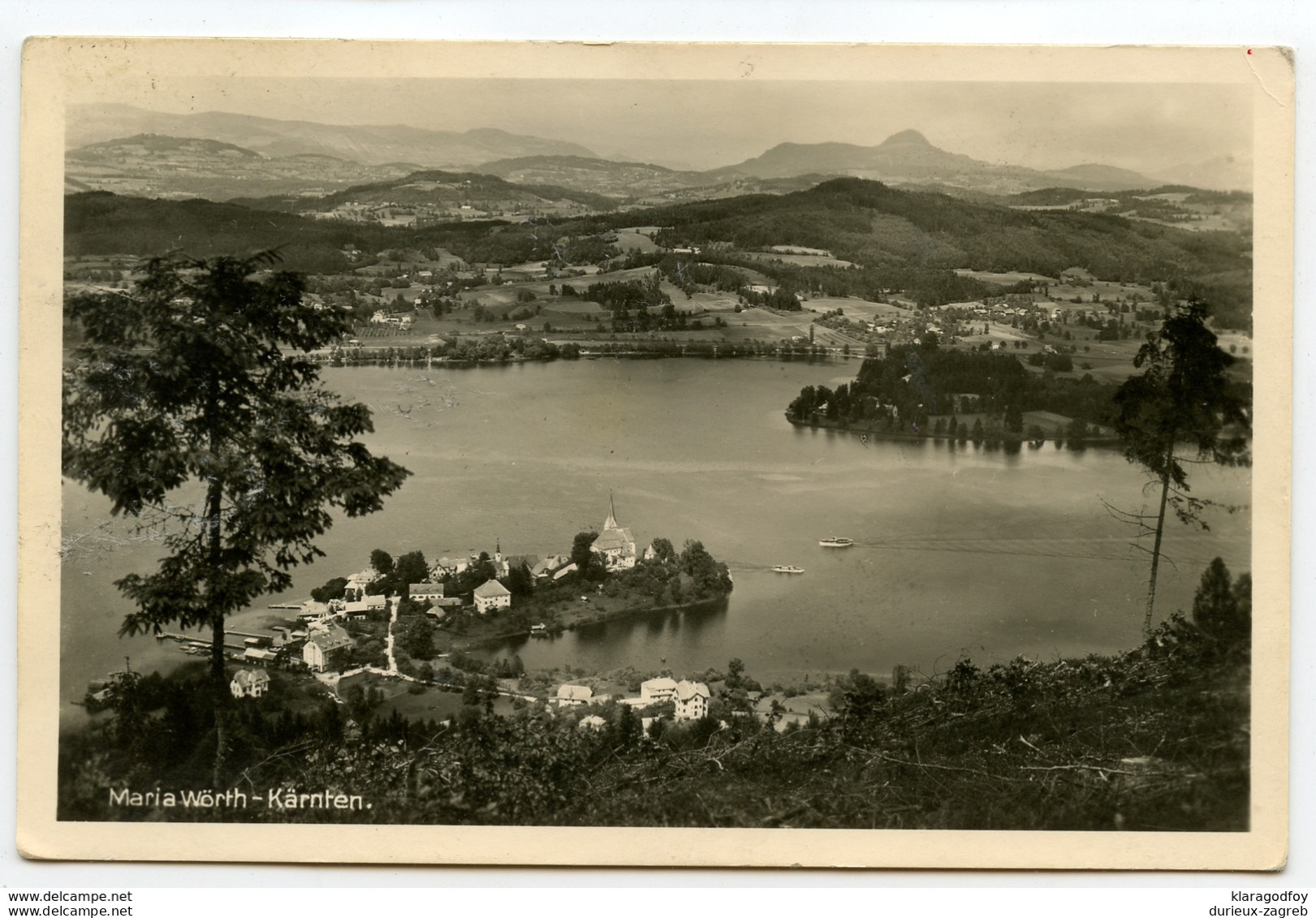 Maria Wörth Old Postcard Travelled 1940 B180301 - Maria Wörth