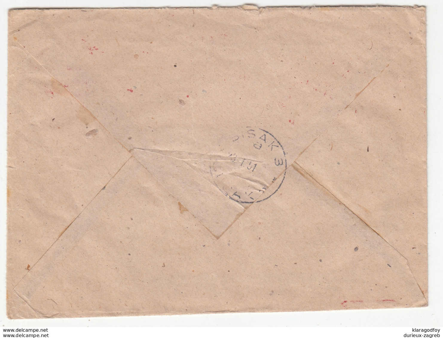 Slovenia, Železarna Jesenice Meter Stamp On 2 Letter Covers Travelled 1951 To Sisak B180210 - Covers & Documents
