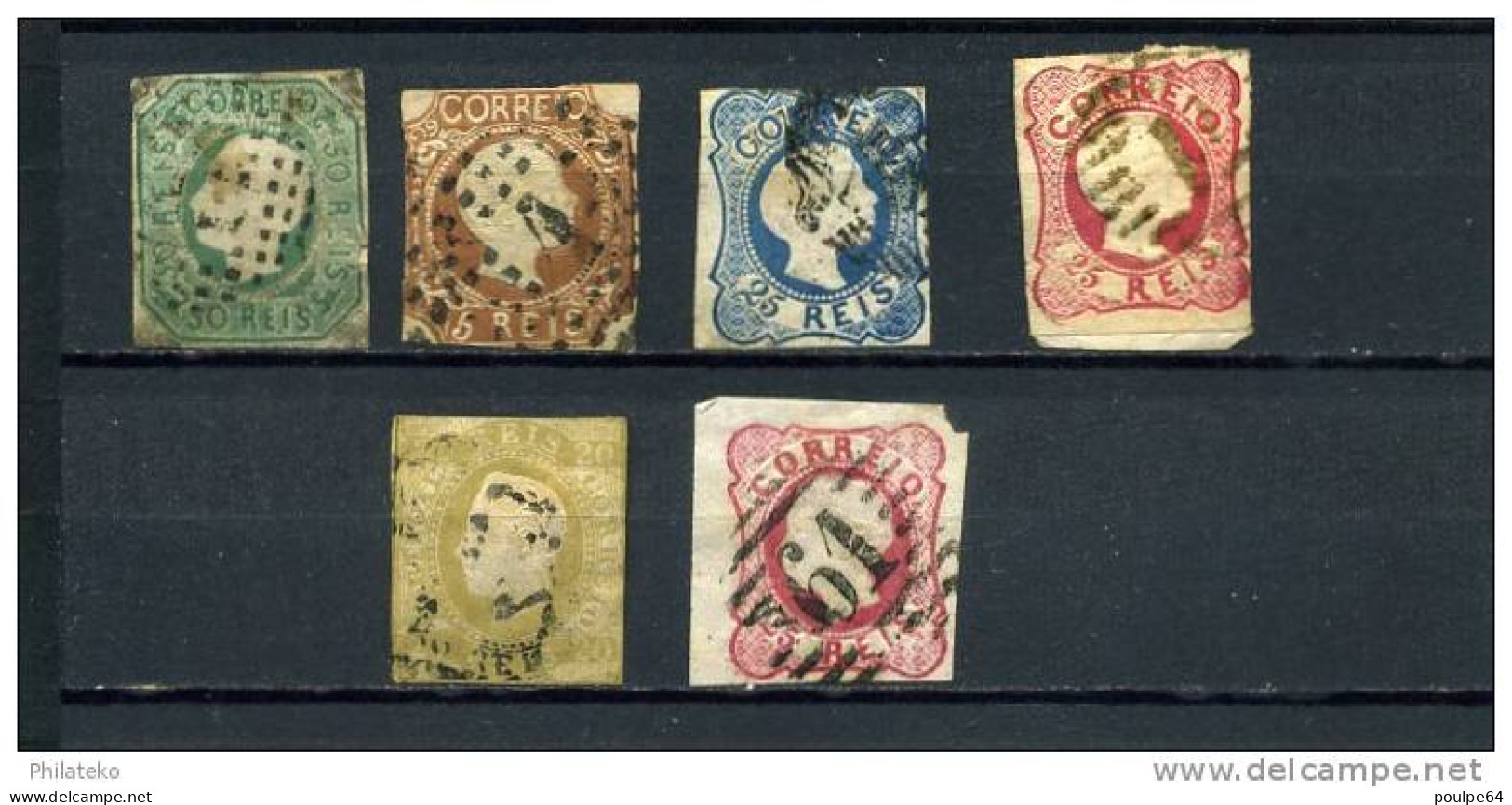 N°9/10/12/15/16/20 - Dom Pedro V & Louis 1er - Used Stamps