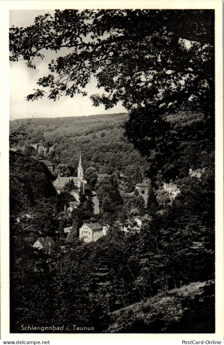 44096 - Deutschland - Schlangenbad , Taunus , Panorama - Gelaufen 1950 - Schlangenbad