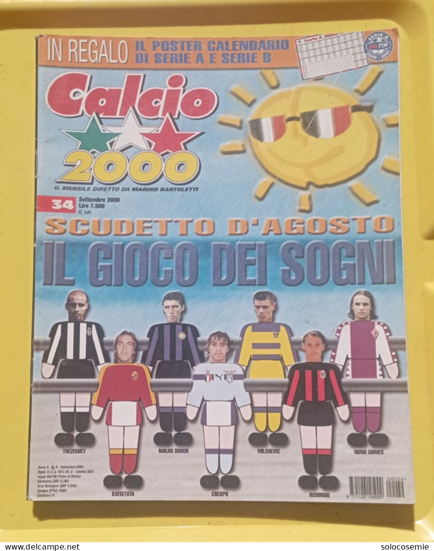 CALCIO 2000 N.34, Settembre 2000 - - Sport