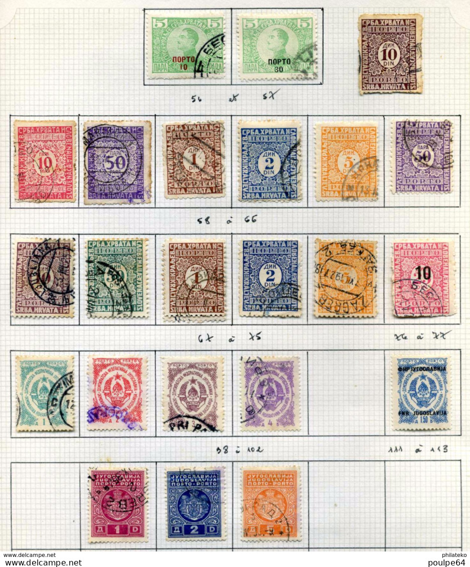 15 Timbres De Yougoslavie (Taxe) - Postage Due