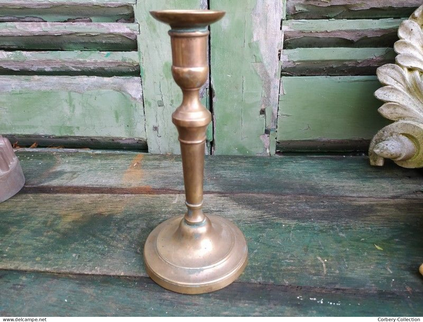 Ancien Bougeoir Bronze XIXème Louis Philippe Candlestick - Chandeliers, Candelabras & Candleholders