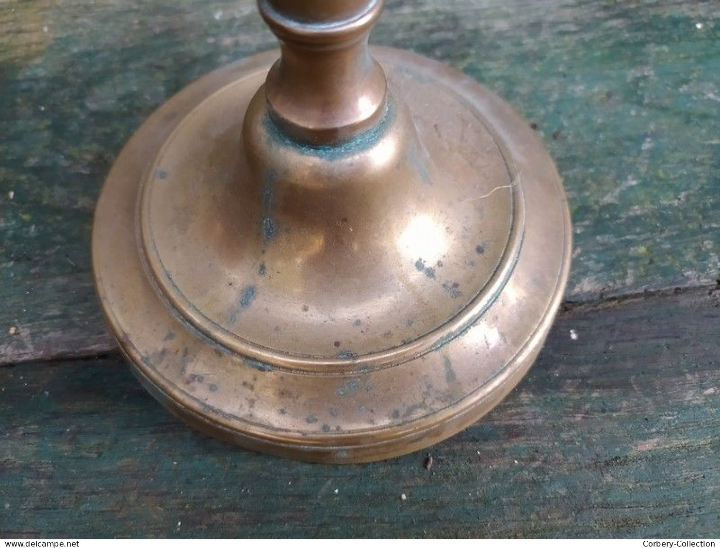 Ancien Bougeoir Bronze XIXème Louis Philippe Candlestick