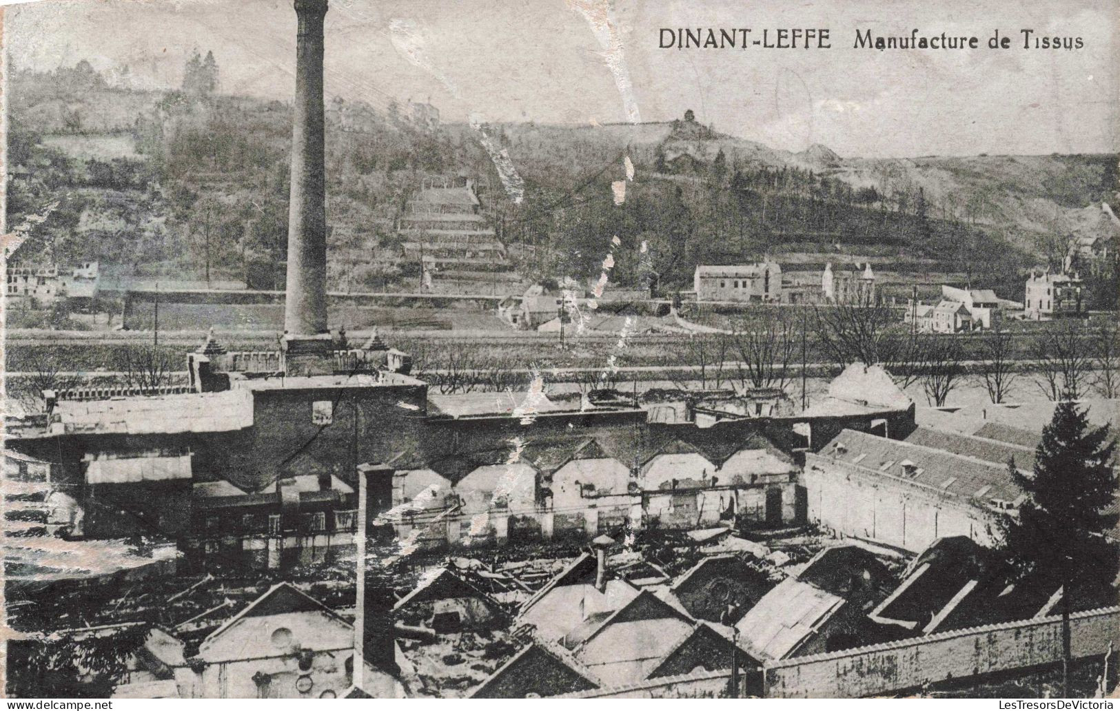 BELGIQUE - Dinant Leffe - Manufacture De Tissus - Carte Postale Ancienne - Dinant