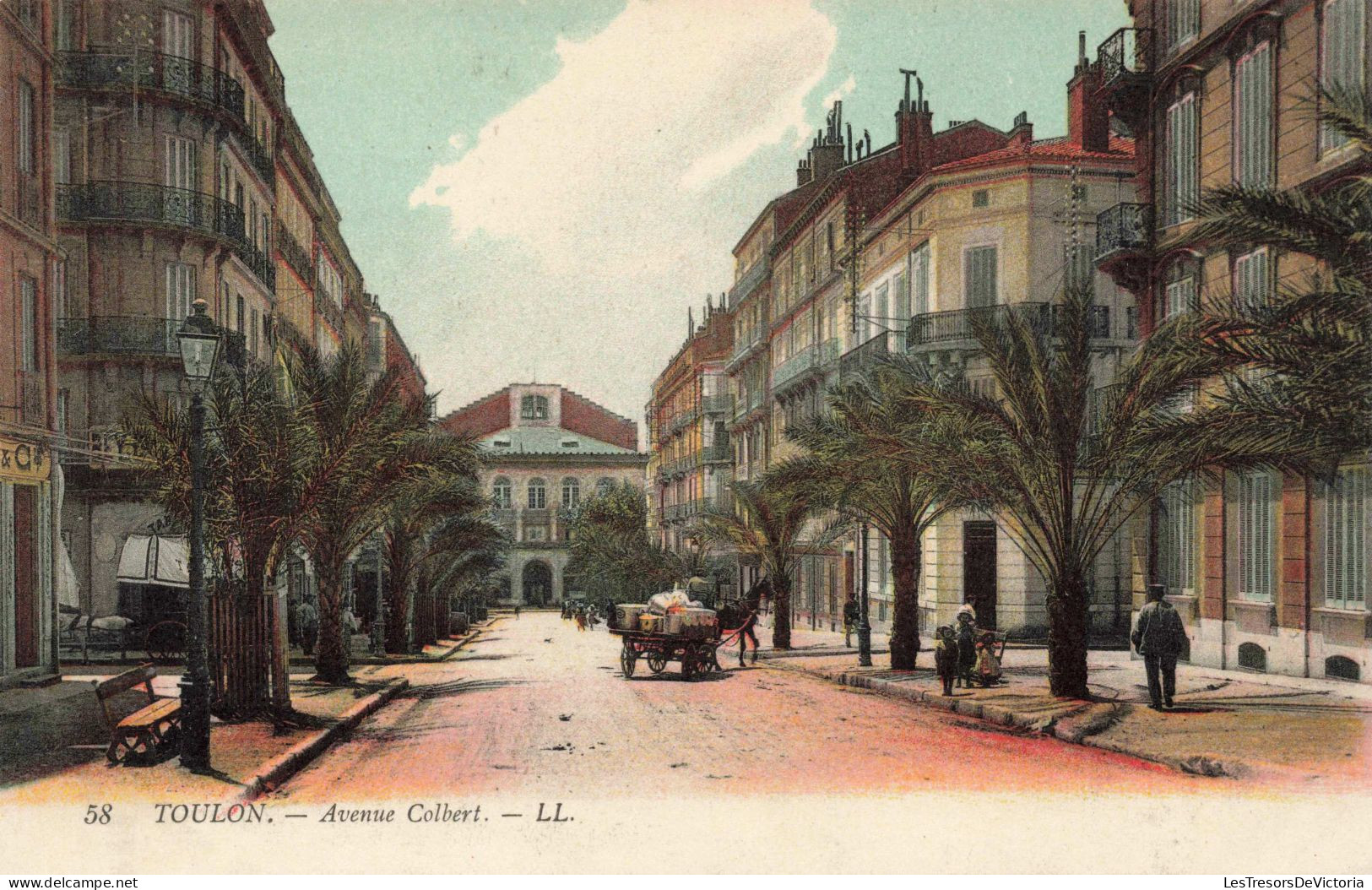 FRANCE - Toulon - Avenue Colbert - Colorisé - Carte Postale Ancienne - Toulon