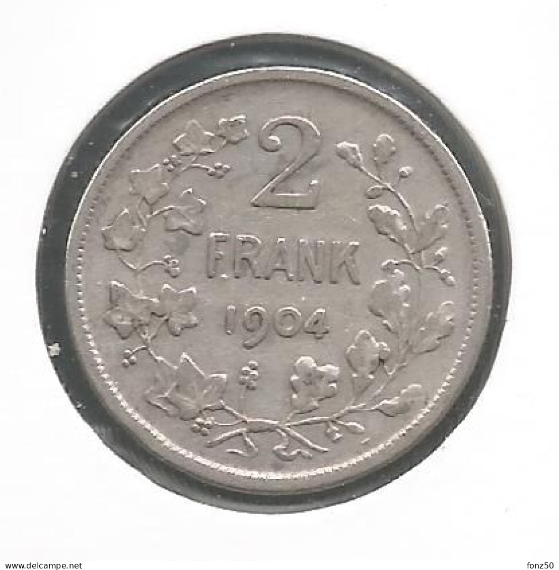 LEOPOLD II * 2 Frank 1904 Vlaams * Met Punt * Z.Fraai / Prachtig * Nr 12525 - 2 Frank