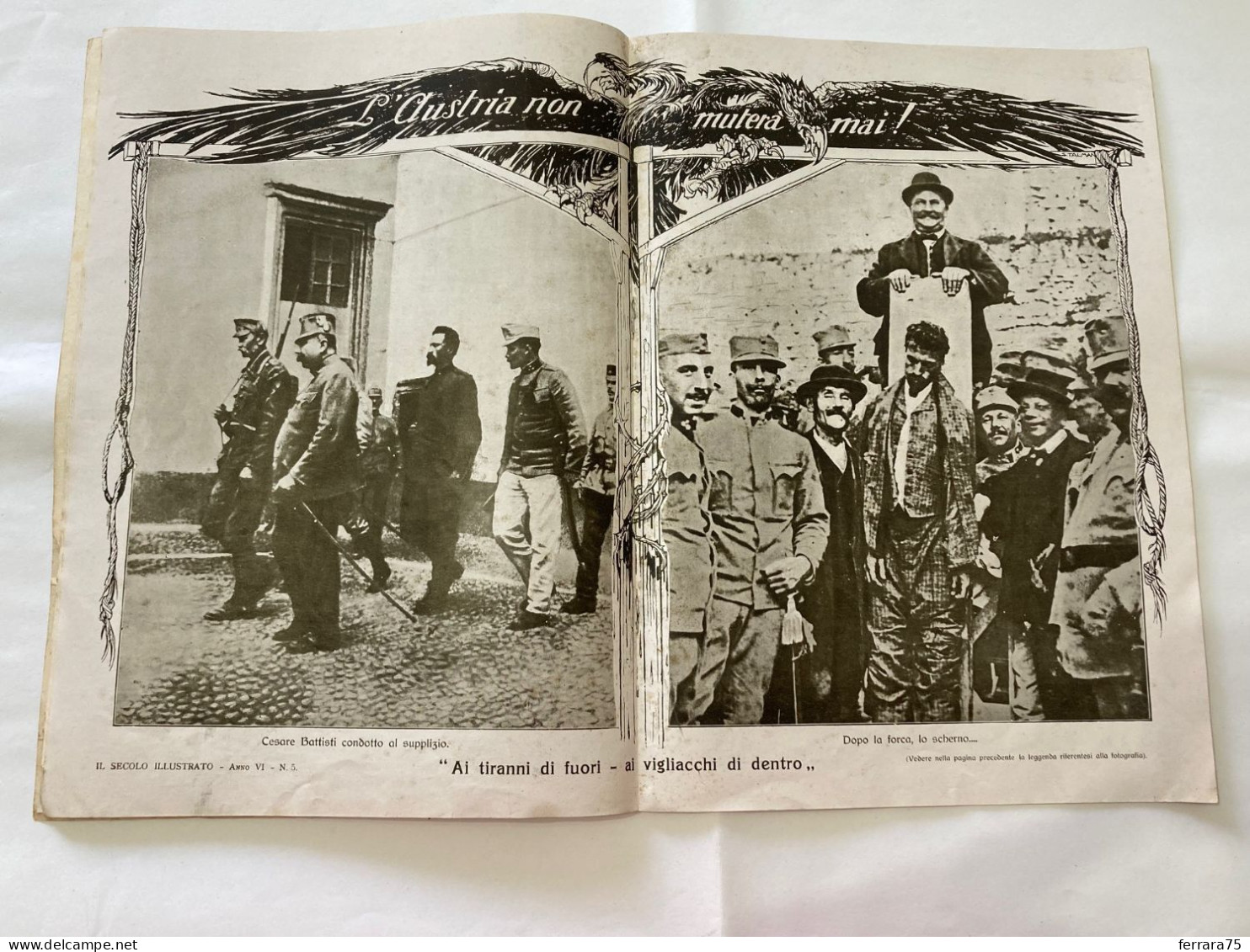 WW1 IL SECOLO ILLUSTRATO COPERTINA DUDOVICH GARIBALDINI FAYOLLE MARMORA 1918.