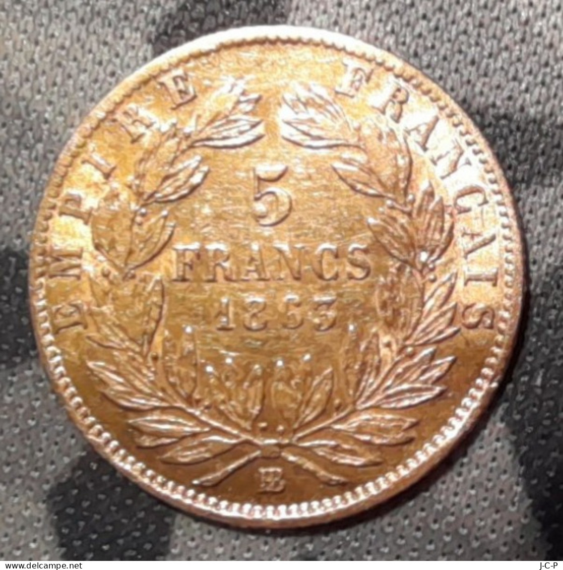 5 Francs Napoléon III Tête Laurée 1863 BB - 5 Francs (or)