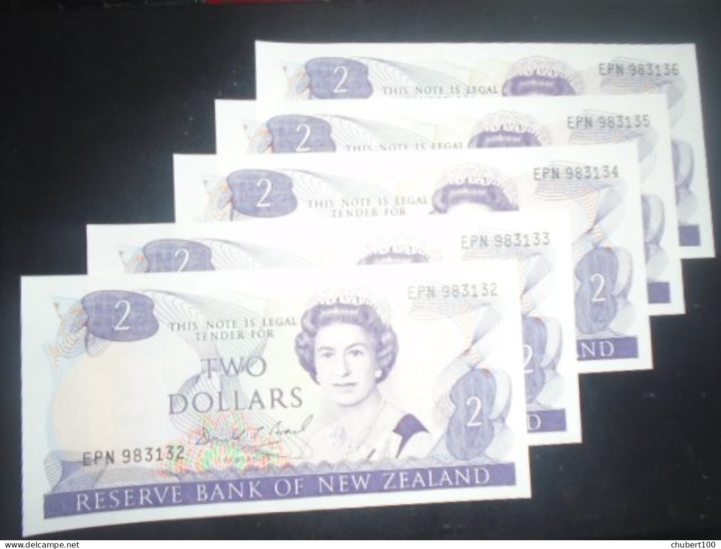 NEW ZEALAND, P  170c ,  2 Dollars , ND 1992,  UNC  Neuf, 5 Notes - Nieuw-Zeeland