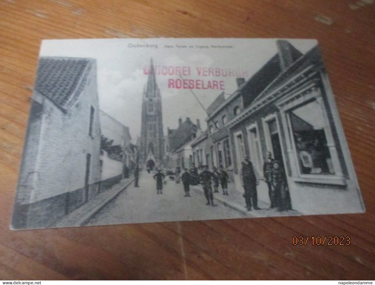 Oudenburg, Kerk Toren En Ingang Mariastraat - Oudenburg