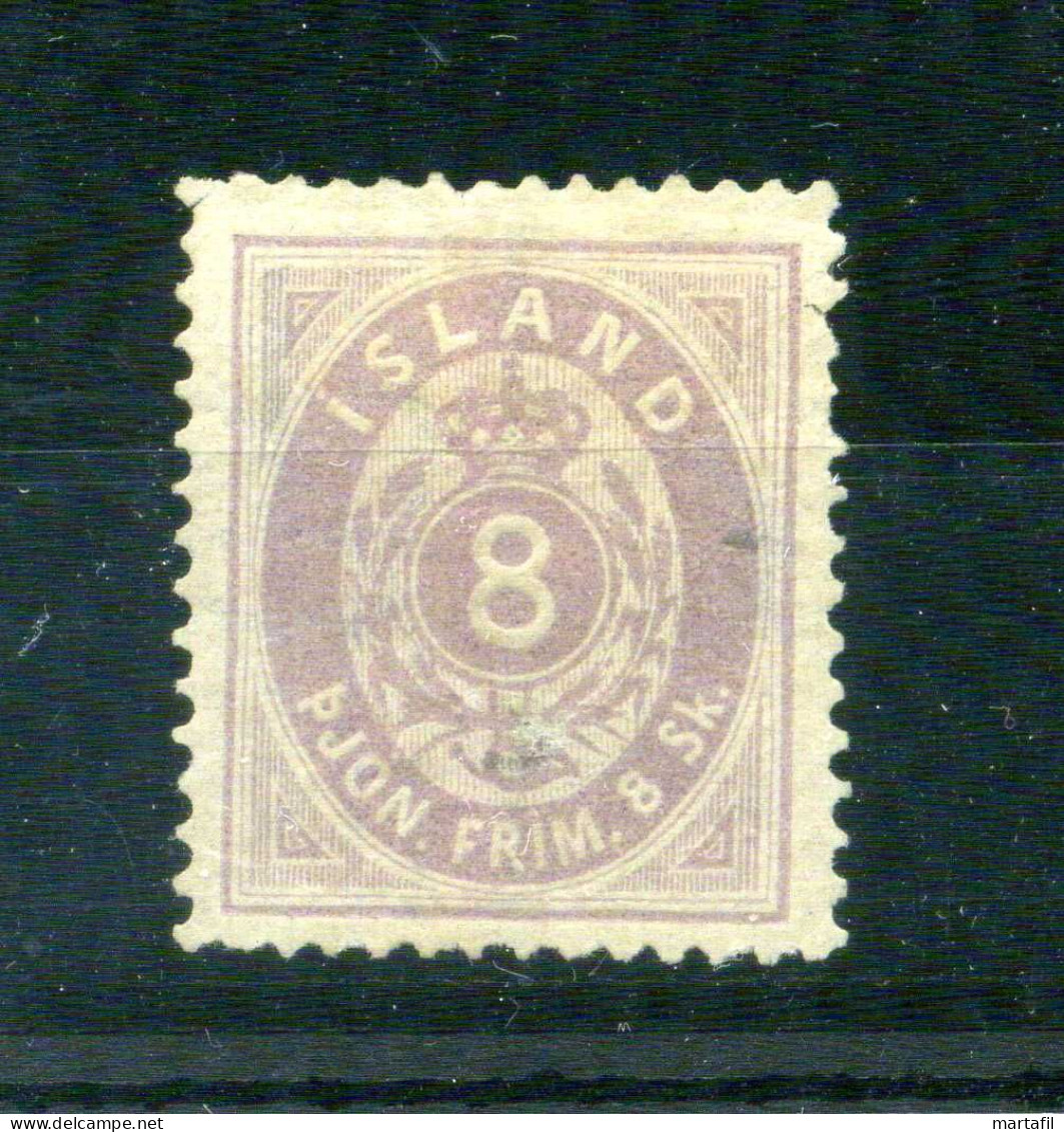 1873 ISLANDA Servizio N.2 8s Lilla * - Dienstmarken