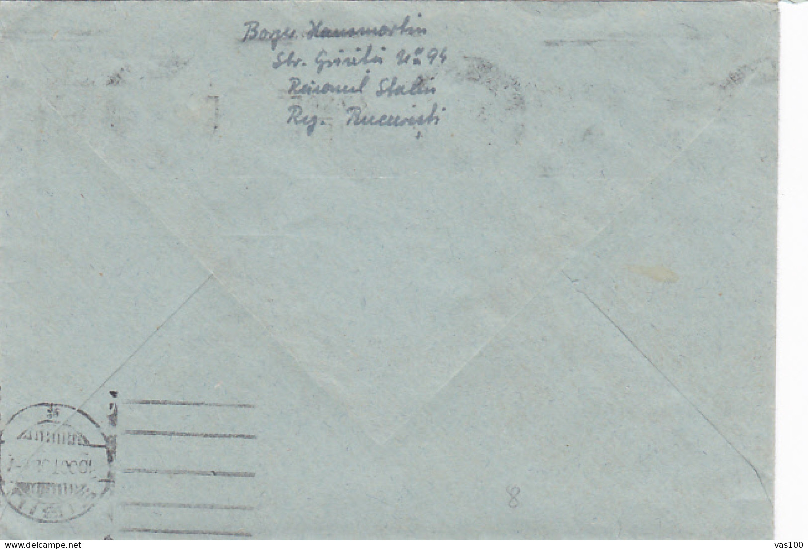 ROMANIAN- RUSSIAN FRIENDSHIP SPECIAL POSTMARKS, LEONARDO DAVINCI STAMP ON COVER WITH LETTER, 1952, ROMANIA - Briefe U. Dokumente