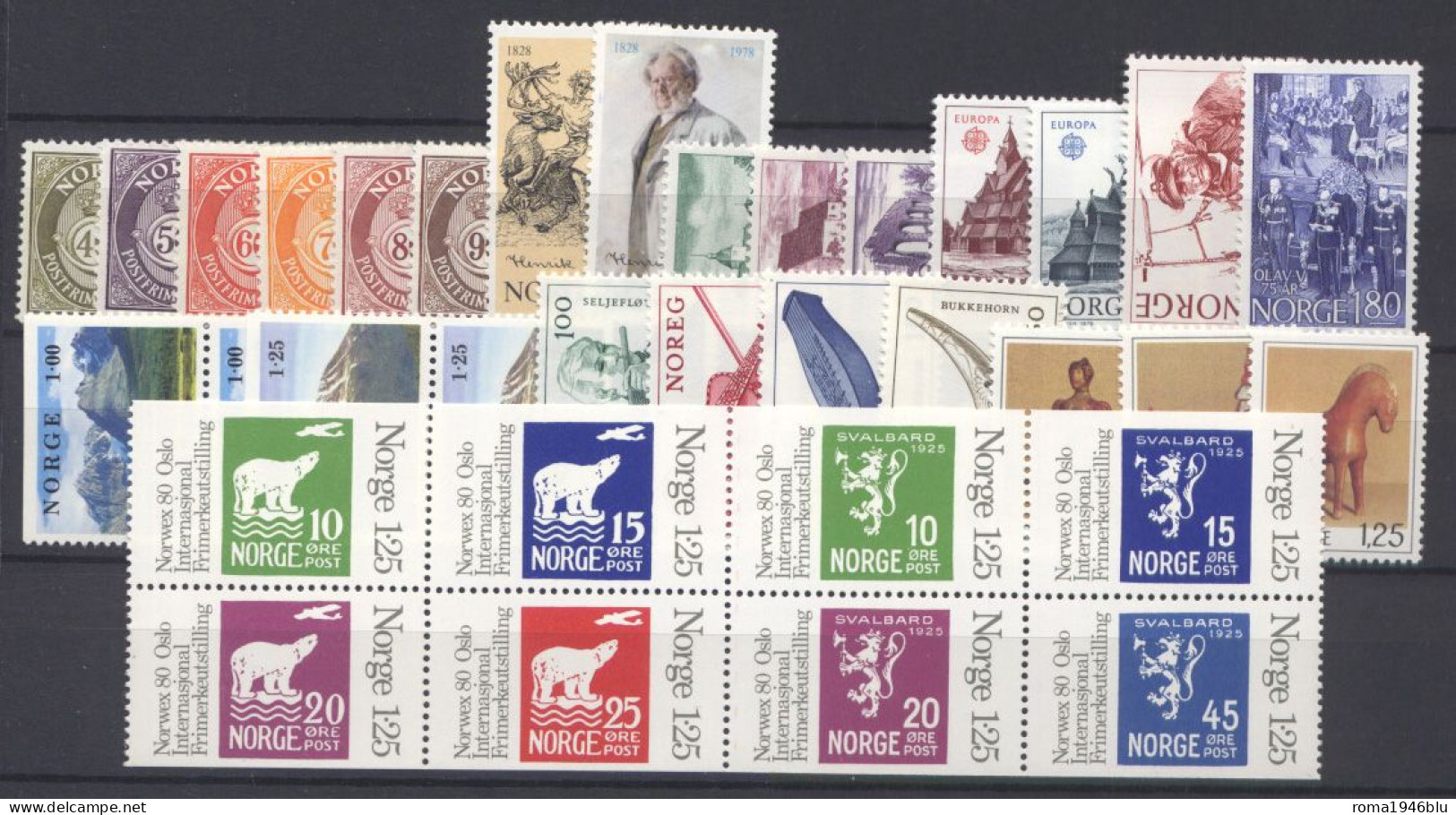 Norvegia 1971/80 Periodo completo / Complete period **/MNH VF