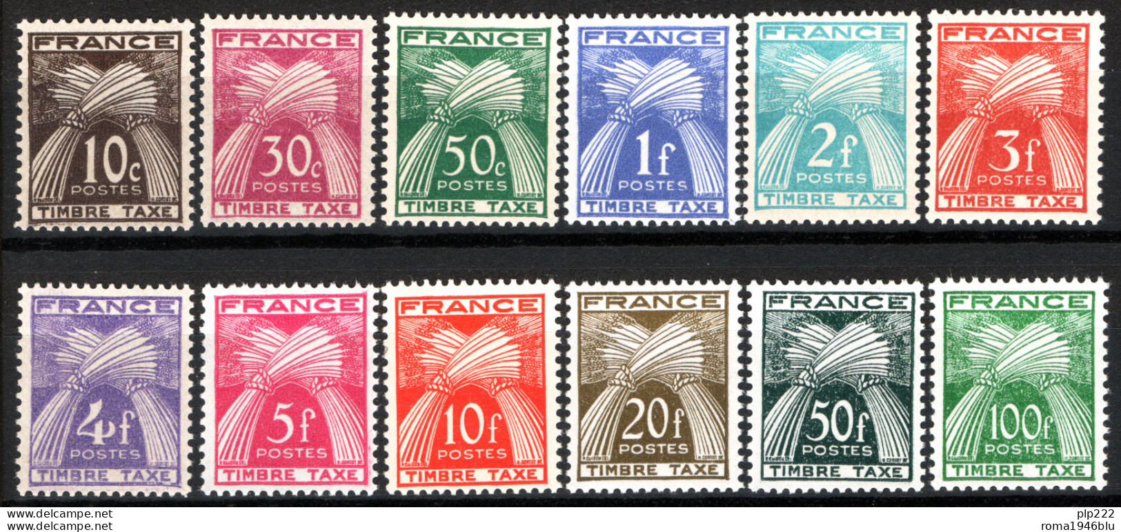 Francia 1946 Segnatasse Unif.S.78/89 **/MNH VF/F - 1859-1959.. Ungebraucht