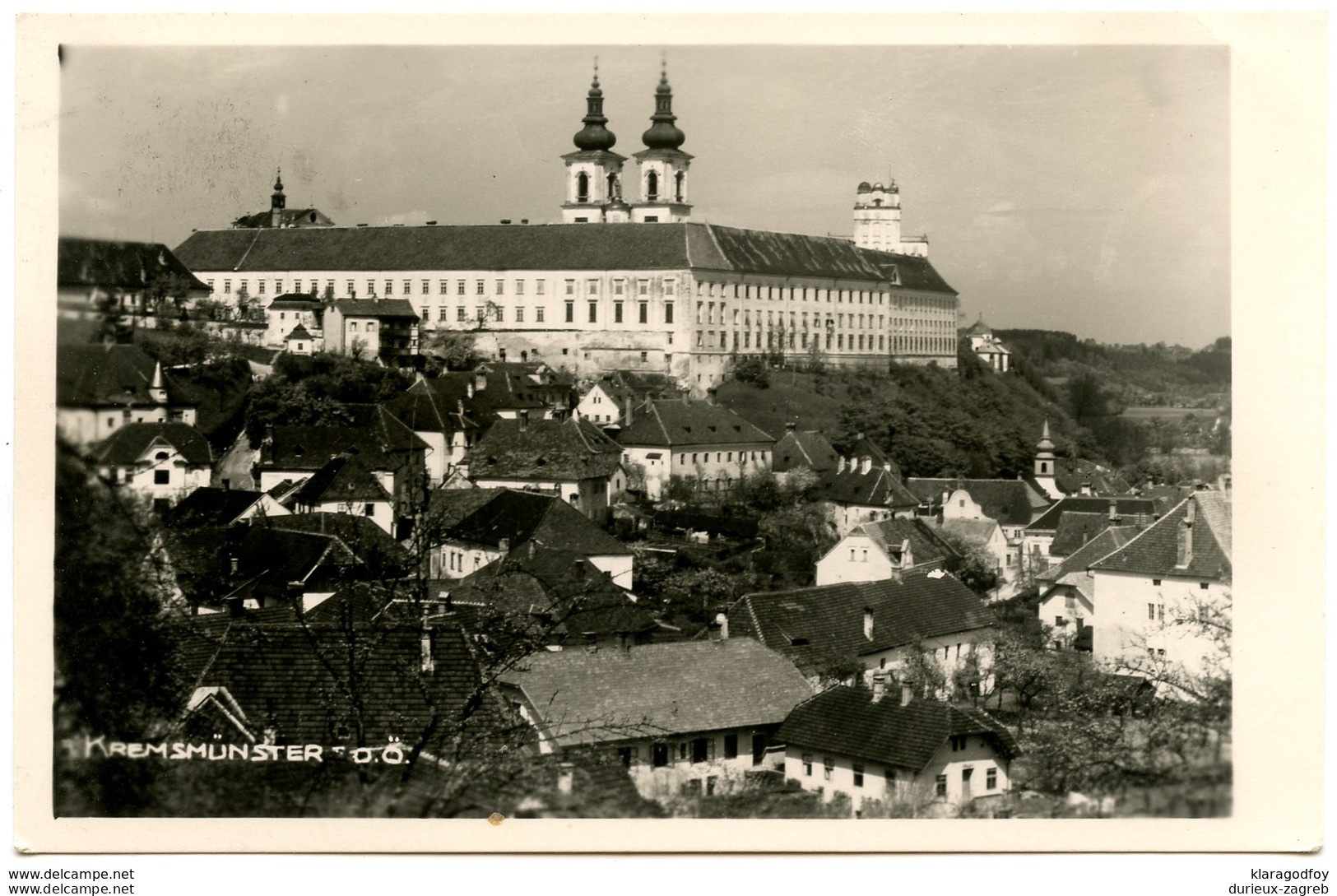 Kremsmünster Old Postcard Travelled 1940? B180210 - Kremsmünster