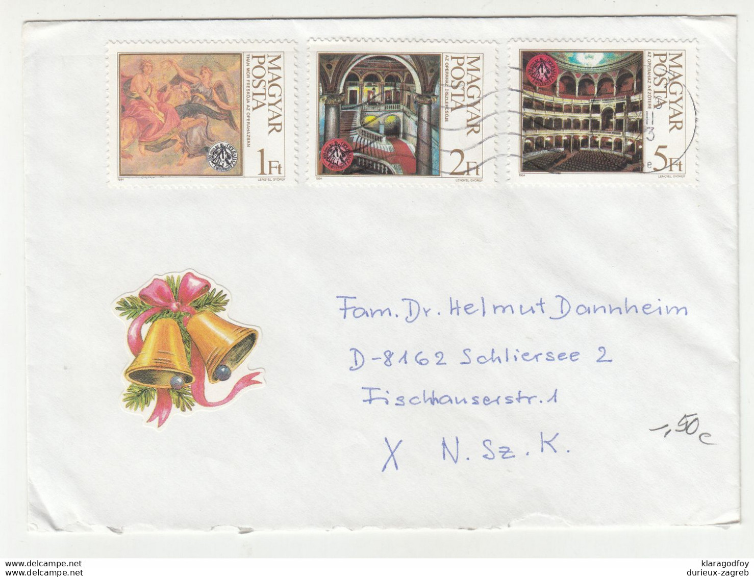 Hungary, Letter Cover Posted 1994 Abony Pmk B210820 - Lettres & Documents