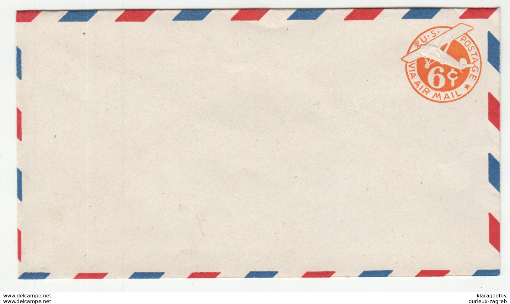 US 6c Postal Stationery Air Mail Letter Cover Unused B190920 - 1961-80